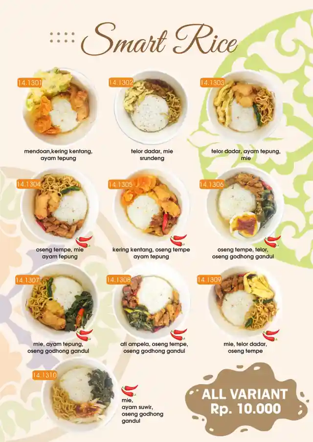 Smart Rice — Semua varian Rp 10.000