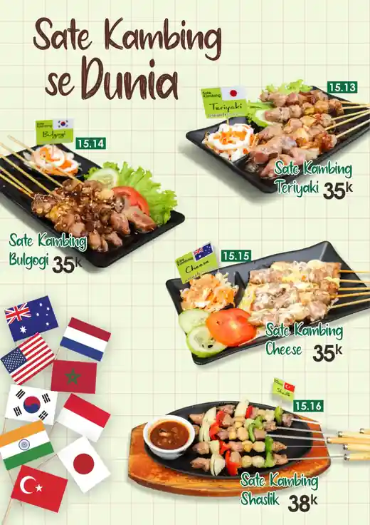 Sate Kambing se Dunia — Bulgogi, Teriyaki, Cheese, Shaslik